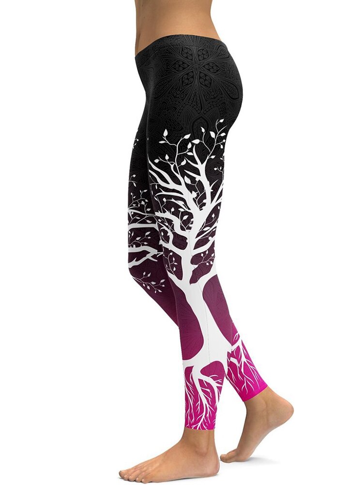 Skull Print Yoga Leggings