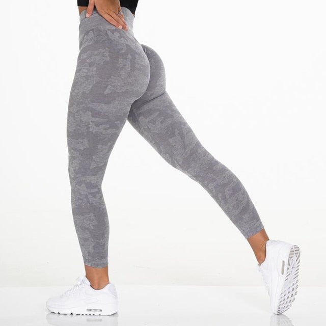 14 Colors Camo Seamless Leggings Women High Waist Yoga Pants Scrunch Bum Leggings Athletic Exercise Fitness Pants Sports Tights