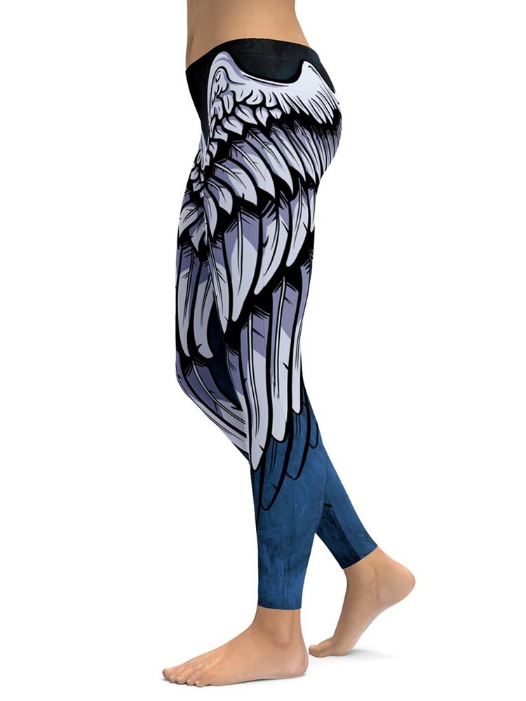 Skull Print Yoga Leggings