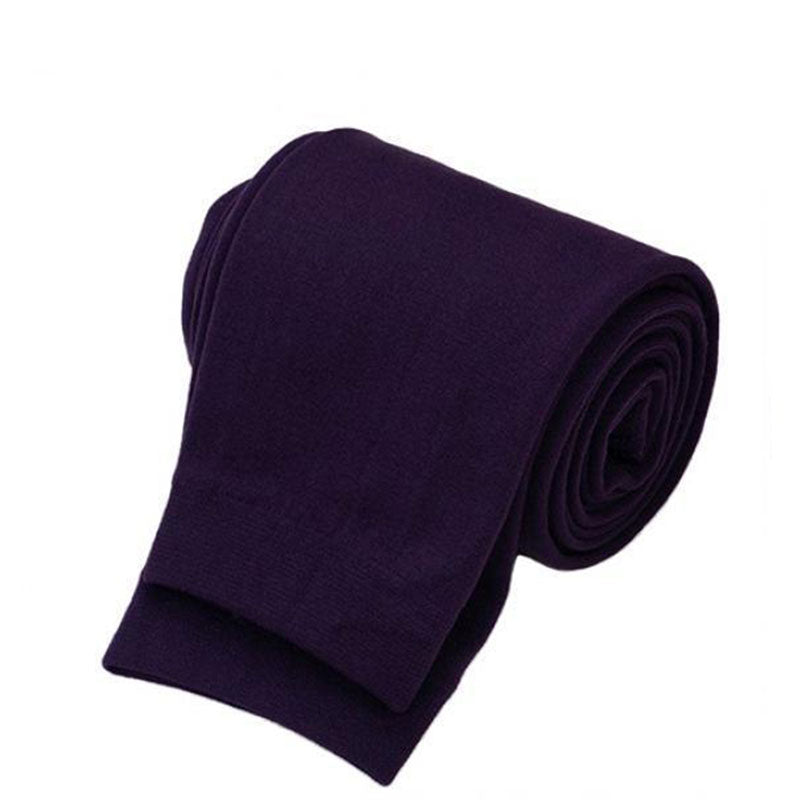 1pc New Women Legging Solid Color Single-Layer Brushed Leggings Nine-Point All-In-One Footless Bottoming Pants for Autumn Winter