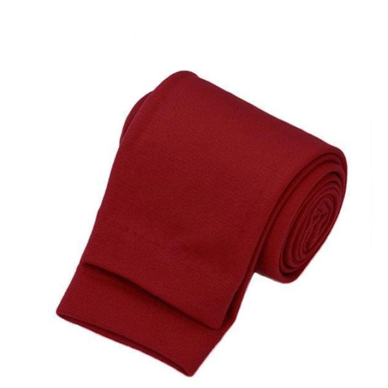 1pc New Women Legging Solid Color Single-Layer Brushed Leggings Nine-Point All-In-One Footless Bottoming Pants for Autumn Winter