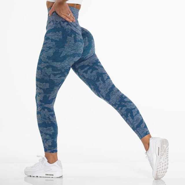 14 Colors Camo Seamless Leggings Women High Waist Yoga Pants Scrunch Bum Leggings Athletic Exercise Fitness Pants Sports Tights