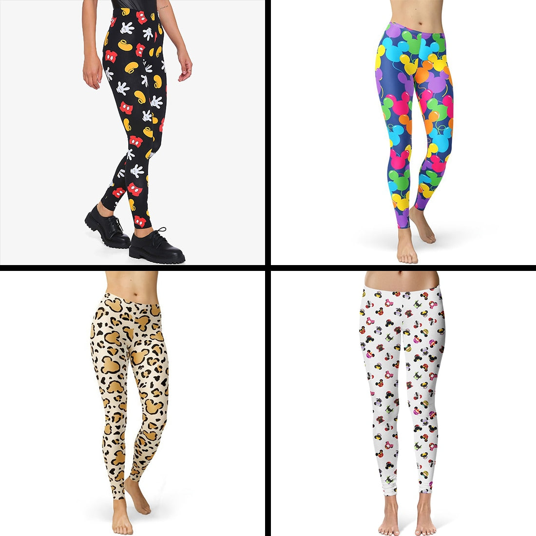 Cartoon Mouse Print Leggings