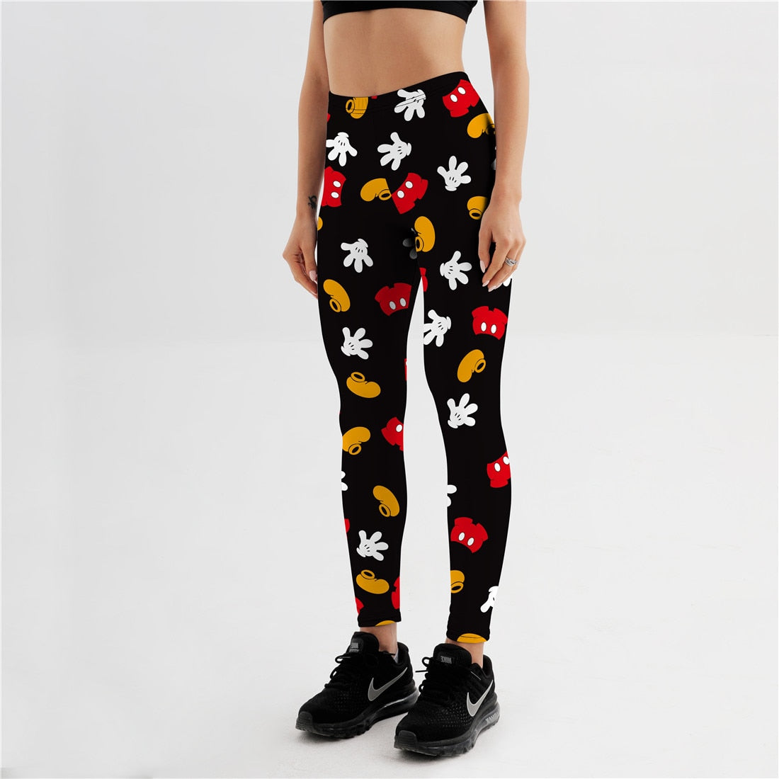 Cartoon Mouse Print Leggings