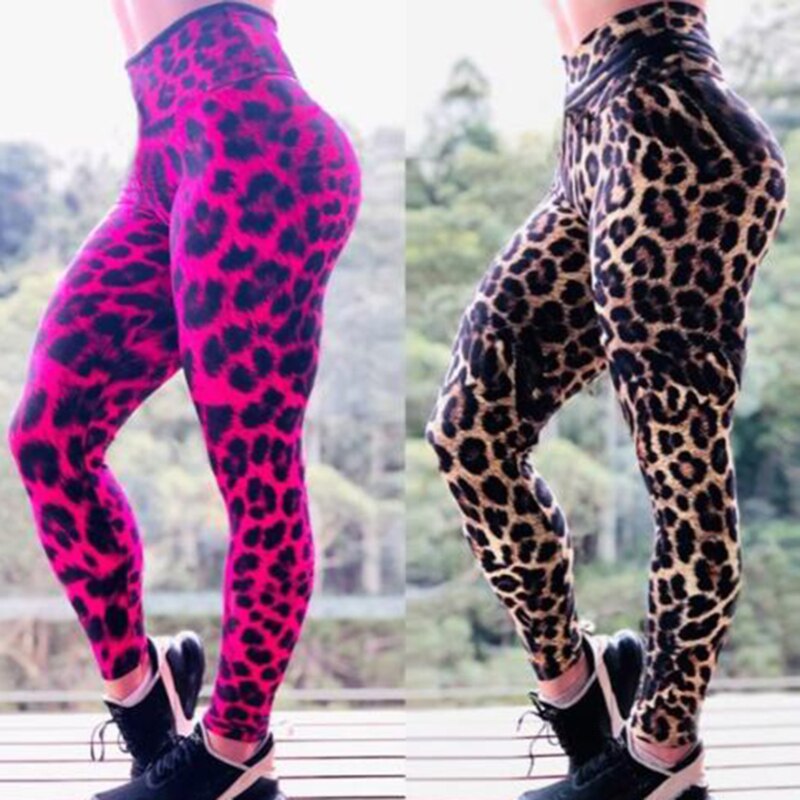 Sexy Leopard Printing Leggings Women High Waist Compression Leggins Push Up Gym Fitness Pants Fashion Femme Fitness Leggings