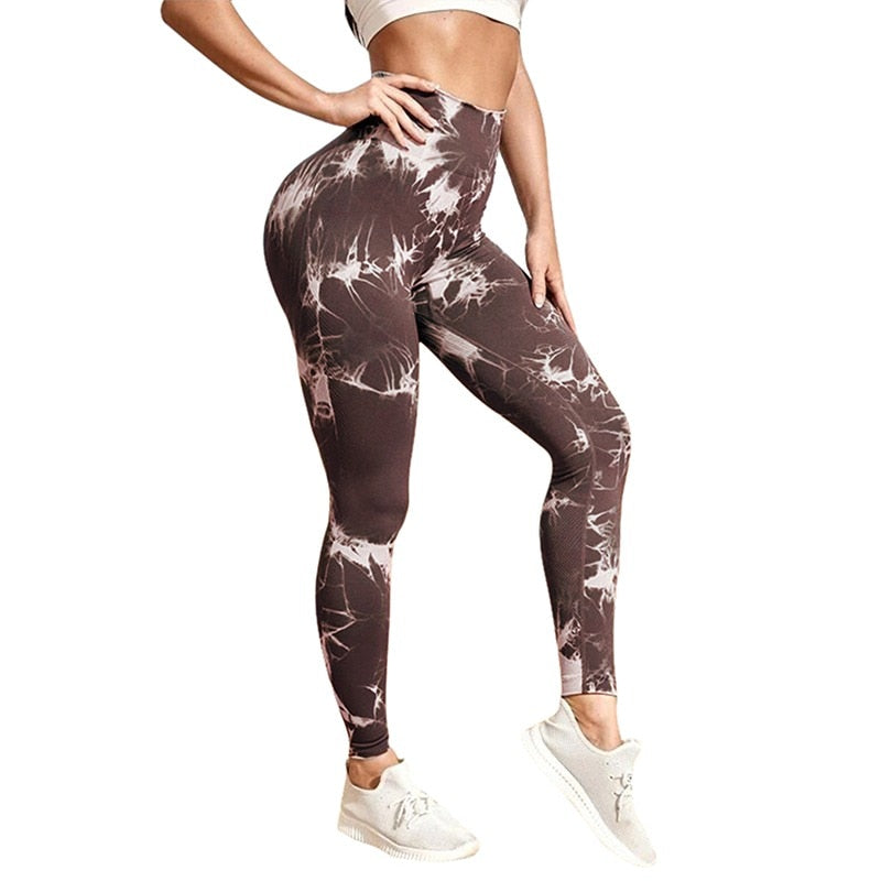 Tie Dye Yoga Seamless Leggings