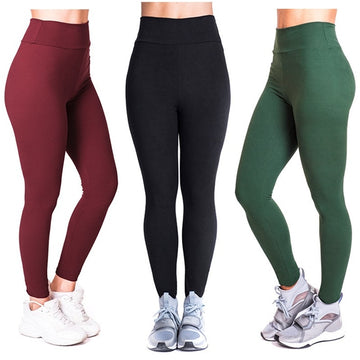 Women Pants High Waist Leggings Tight Elastic Compression Trousers