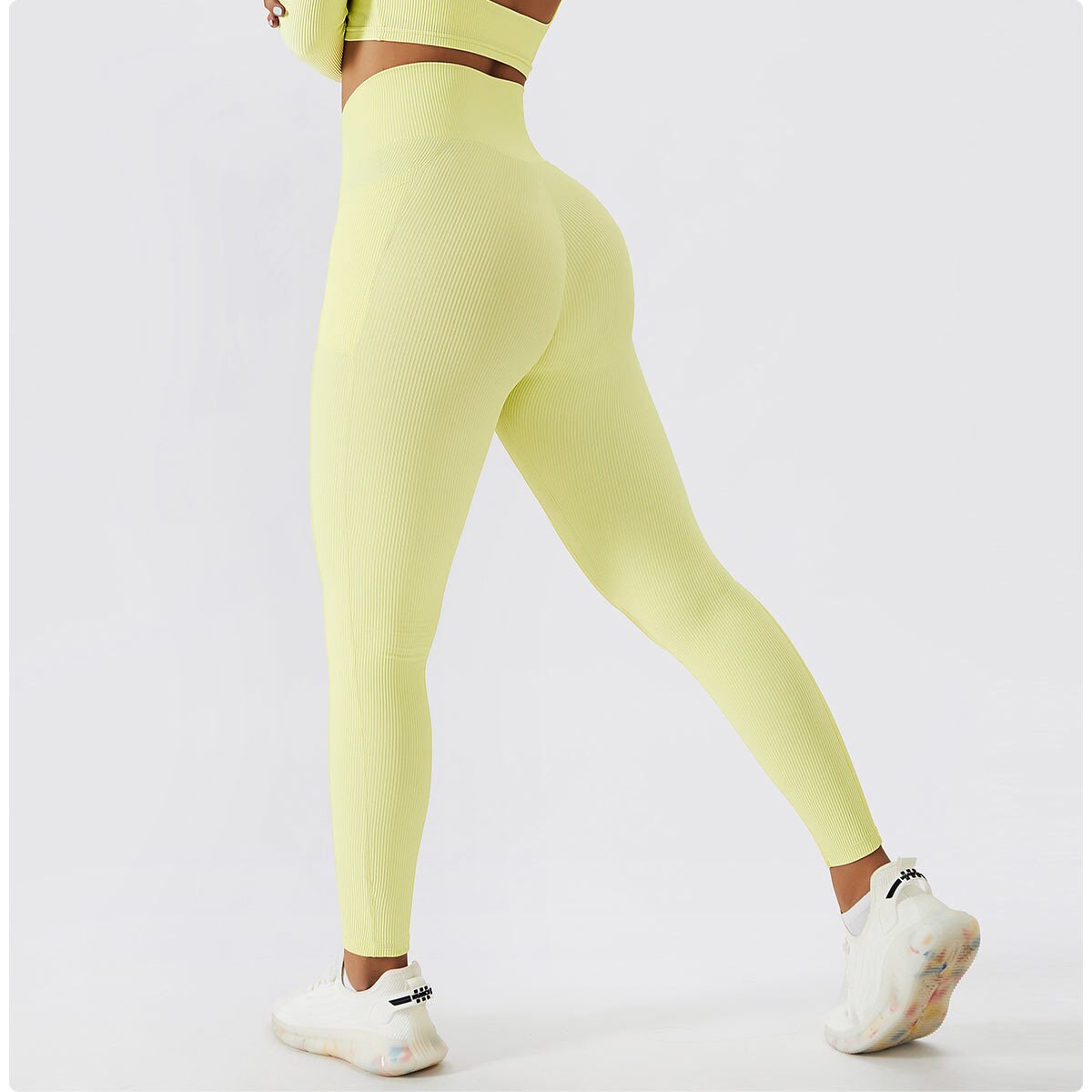 Ribbed Hip Lift Leggings