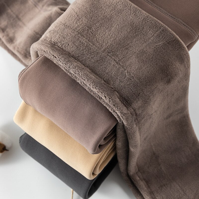 Winter Leggings Knitting Velvet Casual Legging New High Elastic Thicken Lady's Warm Black Pants Skinny Pants for Women Leggings