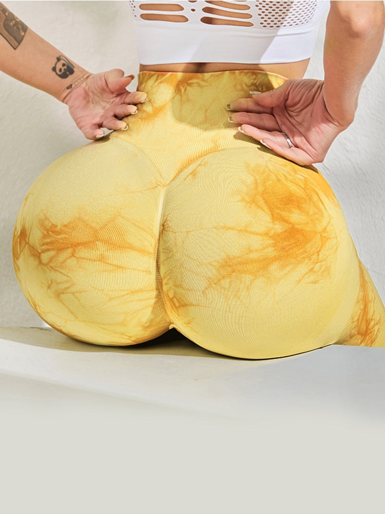 CHRLEISURE Women High Waist Leggings for Fitness Ladies Sports Leggings Gym Push Up Bubble Butt Pants Female Sportswear