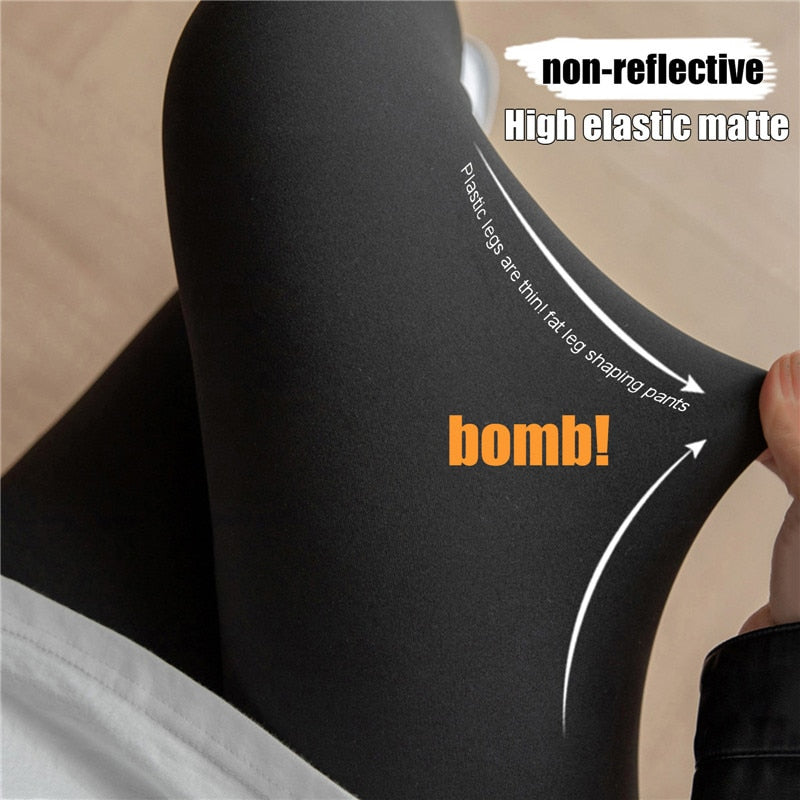 Women Velvet Leggings Warm Pants Thermo Thick Sharkskin High Waist Fleece Lined Tights Thermal Fitness Workout Legging Push Up