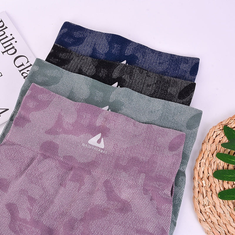 Seamless Camouflage Leggings High Waisted Women Sports Leggings Camo Fitness Yoga Pants Girl Sport Leggings