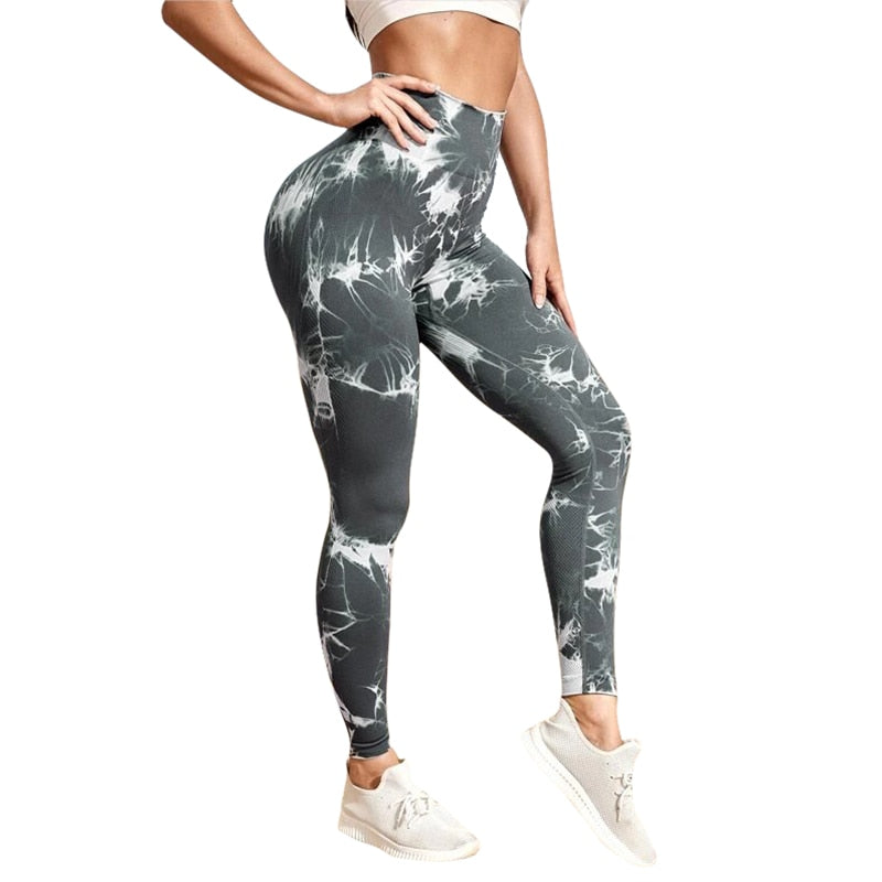 Seamless Tie Dye Leggings Women Sexy Fitness Gym Legging Push up High waist Leggings Sport Pants Women Clothing