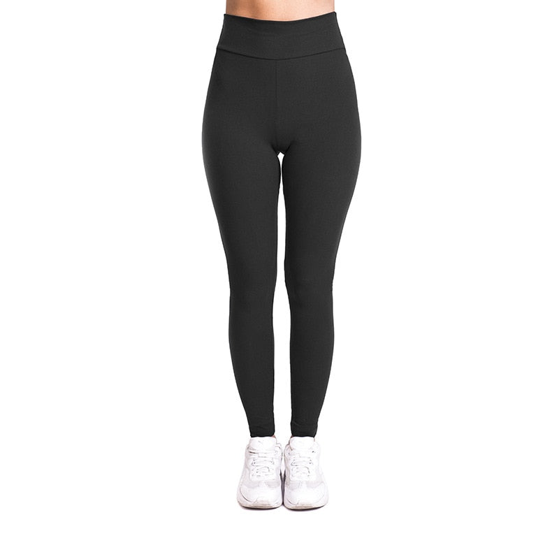 Women Pants High Waist Leggings Tight Elastic Compression Trousers