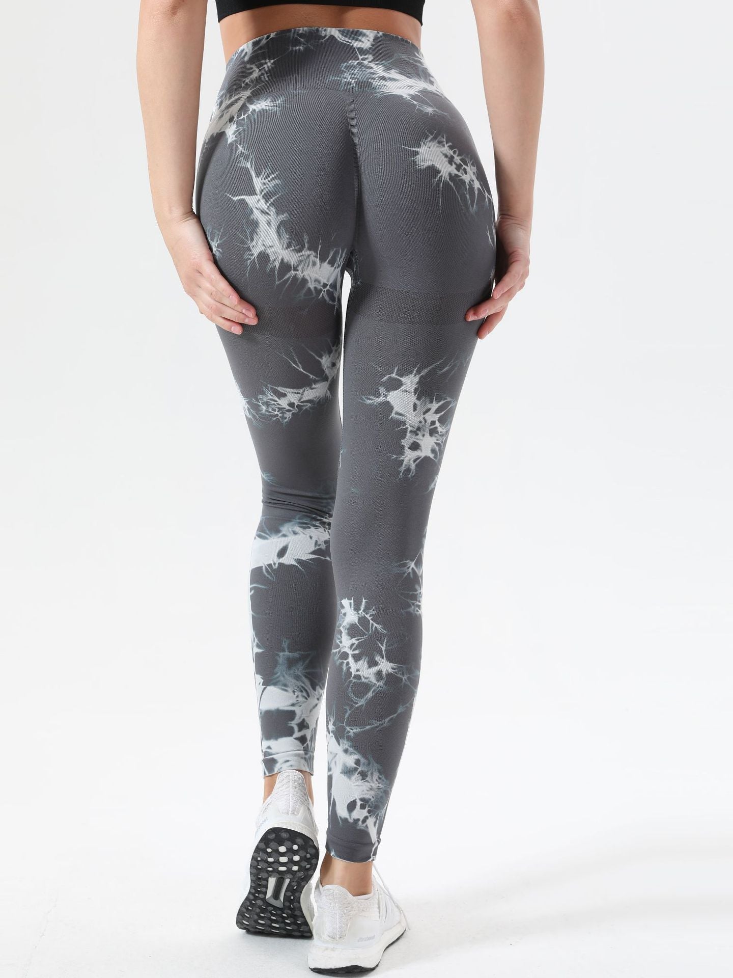 Sexy Seamless Leggings Women Fitness Gym Clothing Tie Dye Sports Pants High Waisted Push Up Leggings Printed Female Sport Pants