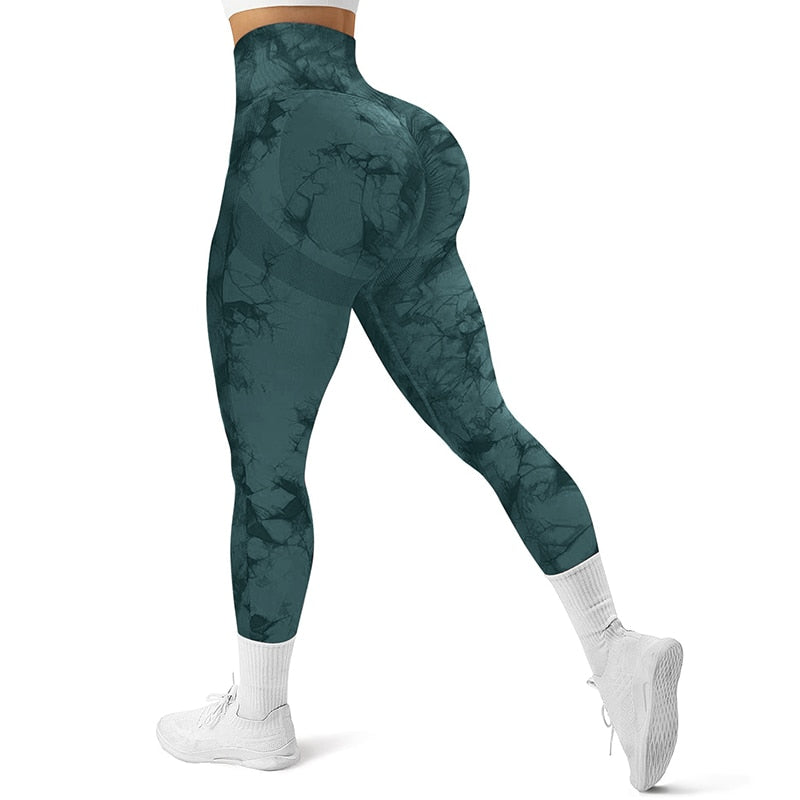 Seamless Tie Dye Leggings Women Sexy Fitness Gym Legging Push up High waist Leggings Sport Pants Women Clothing