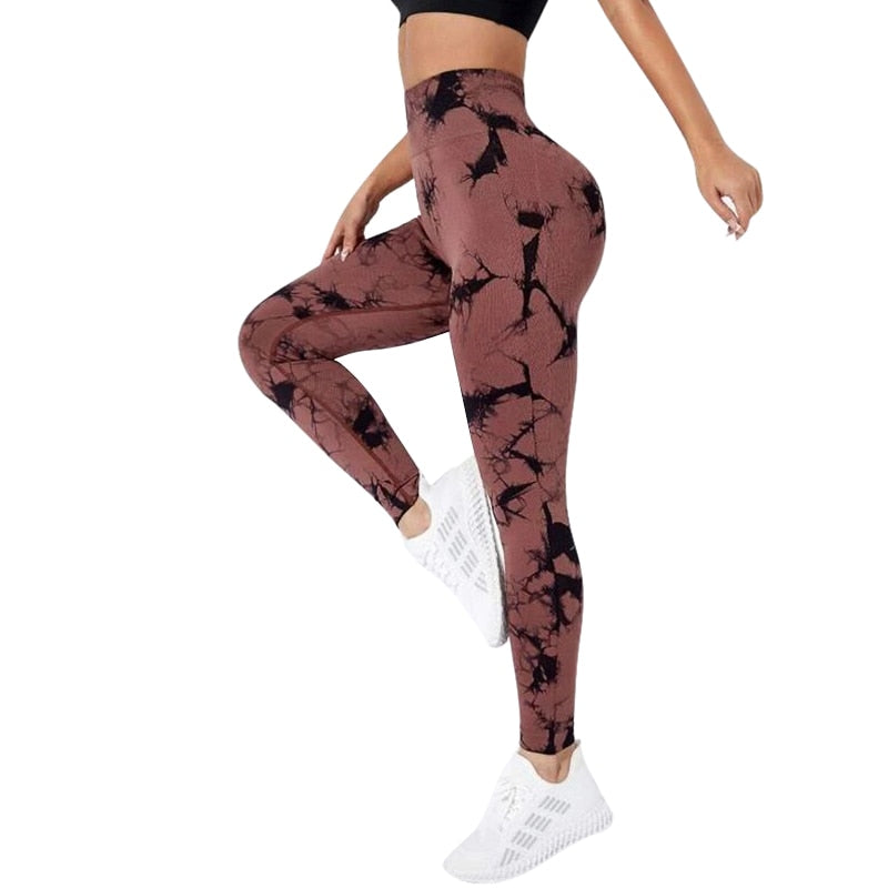 Seamless Tie Dye Leggings Women Sexy Fitness Gym Legging Push up High waist Leggings Sport Pants Women Clothing