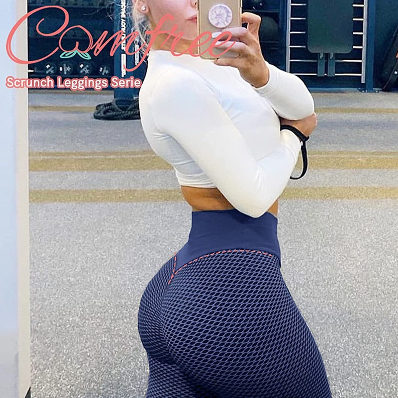 Women Seamless Push Up Leggings Fitness Scrunch Butt Lifting High Waist Legging Ruched Hip Enhancer Fit Anti Cellulite Clothing