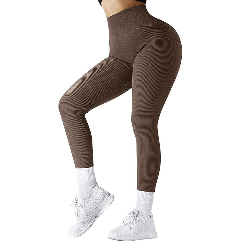 New peach seamless yoga pants hip breathable yoga suit tight waist exercise leggings fitness pants women