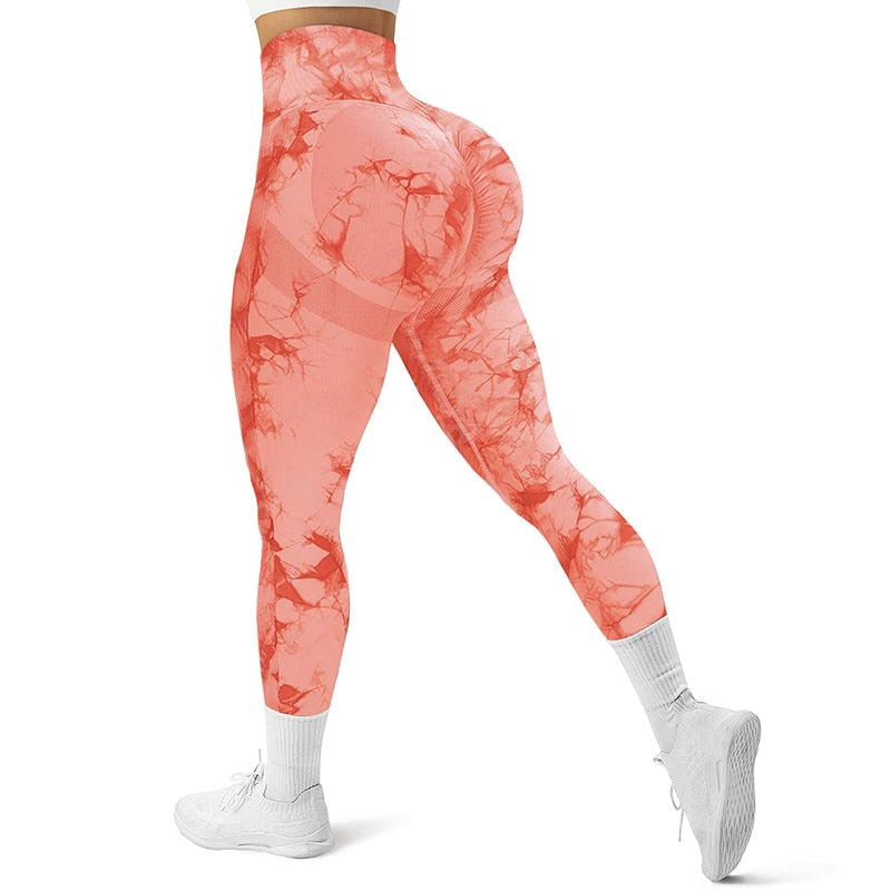 Seamless Tie Dye Leggings Women Sexy Fitness Gym Legging Push up High waist Leggings Sport Pants Women Clothing