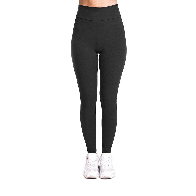 Women Pants High Waist Leggings Tight Elastic Compression Trousers