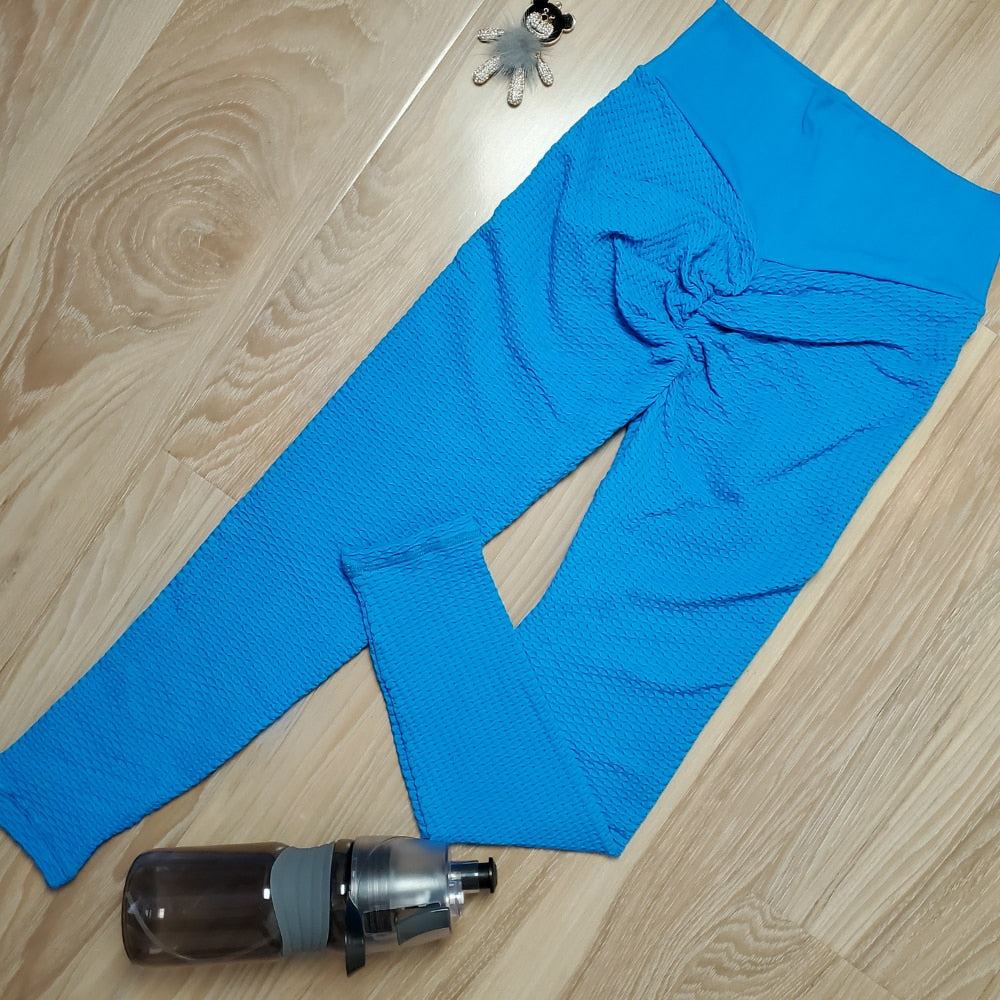 TEXTURED Scrunch Butt Workout Leggings Women Fitness Outfits High Waisted Gym Seamless Yoga Pants Squat Proof Tights Booty Nylon