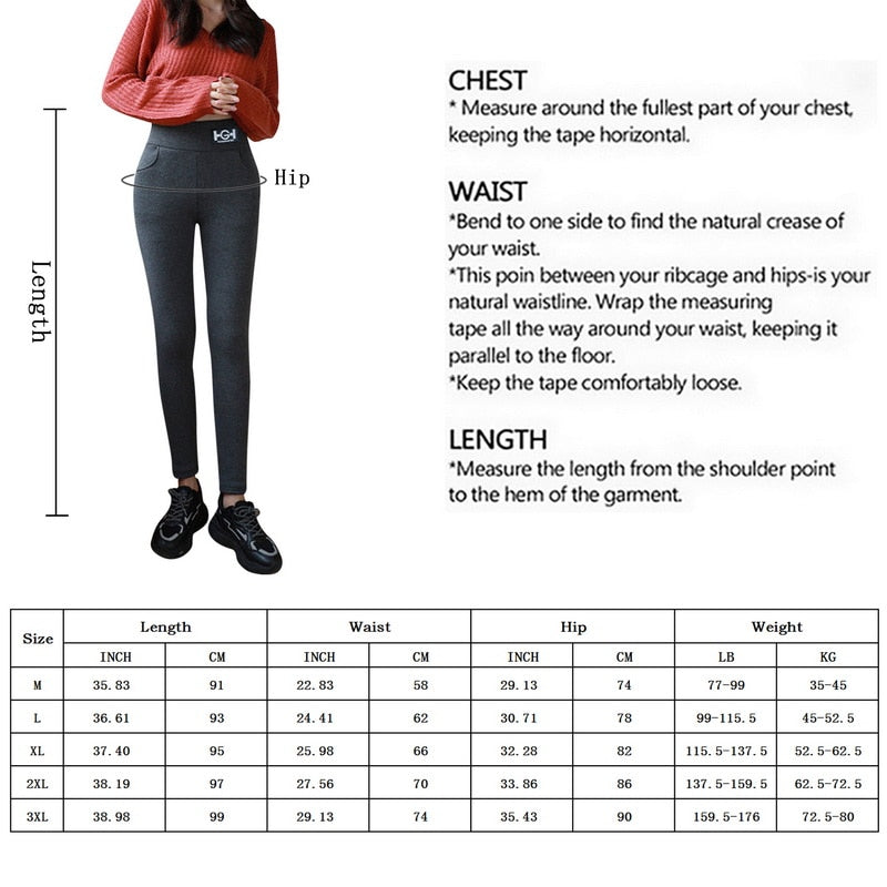 2022 Winter Warm Sexy Leggings Skinny Fitness Woman Pants Women Super Thick High Stretch Lamb Cashmere Leggins Lambwool Leggins