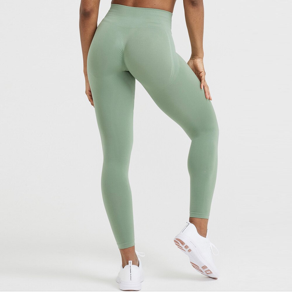 Effortless Seamless Leggings Women Scrunch Butt Legging Workout Gym Tights Push Up Booty Legging High Waist Yoga Pants Fitness