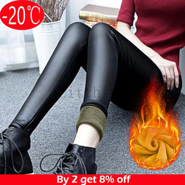 Sexy Leather Spring Autumn Warm Thermal Pantyhose Women Sock Pants Stockings Panty High Waist Slim Tights Leggings