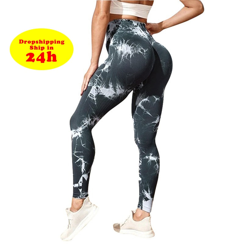 Tie Dye Scrunch Butt Leggings