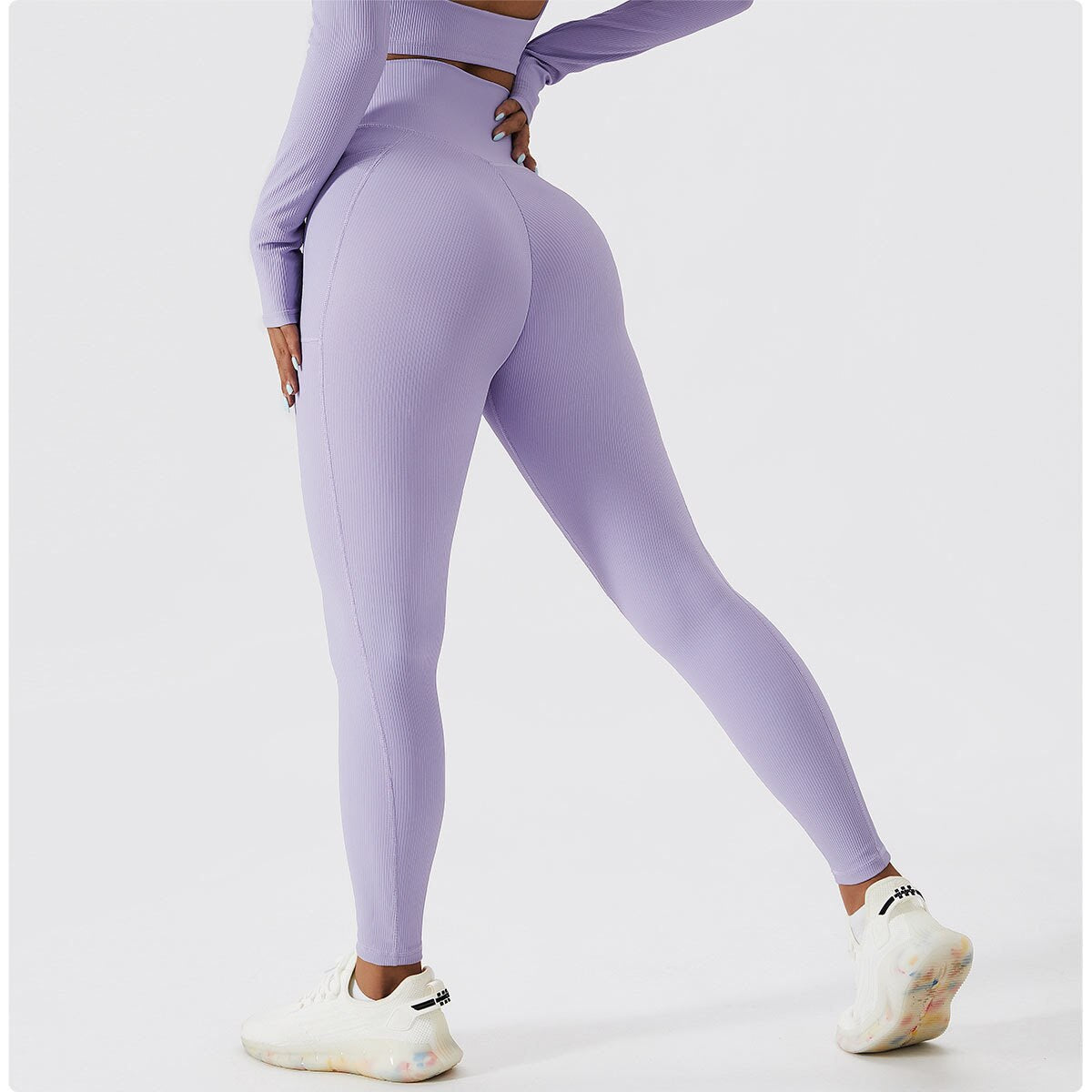 Ribbed Hip Lift Leggings