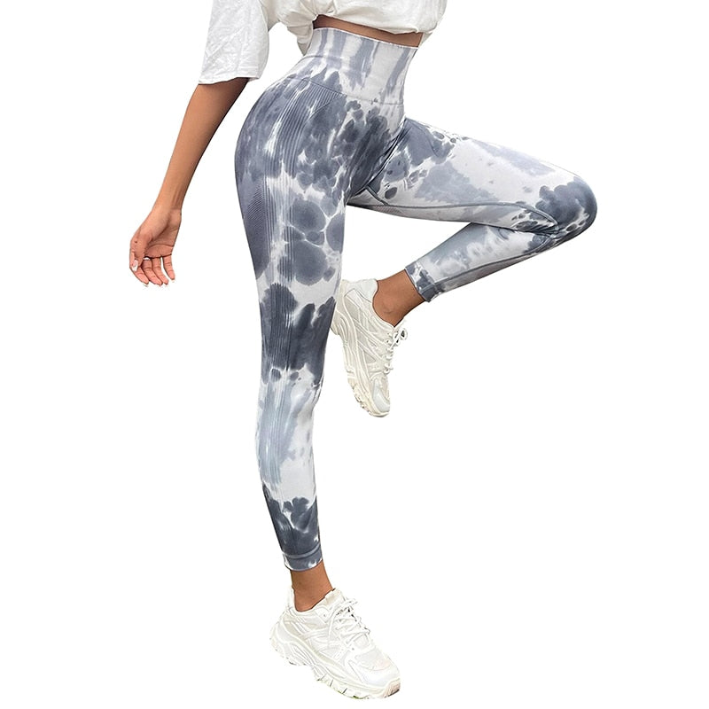 Seamless Tie Dye Leggings Women Sexy Fitness Gym Legging Push up High waist Leggings Sport Pants Women Clothing
