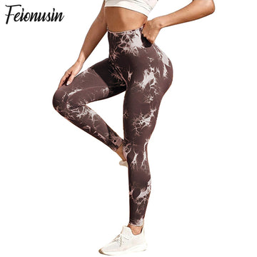 Seamless Tie Dye Leggings Women Sexy Fitness Gym Legging Push up High waist Leggings Sport Pants Women Clothing