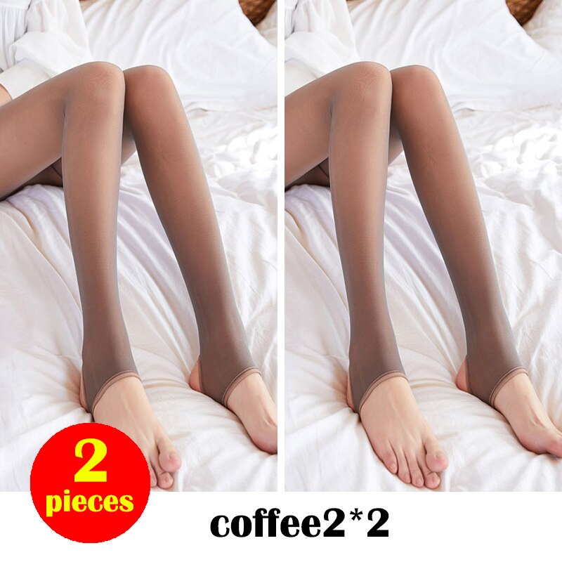 2Pieces Sexy Warm Leggings Women Tights Stockings High Waist Fake Leggins Mujer Push Up Legginng Femme