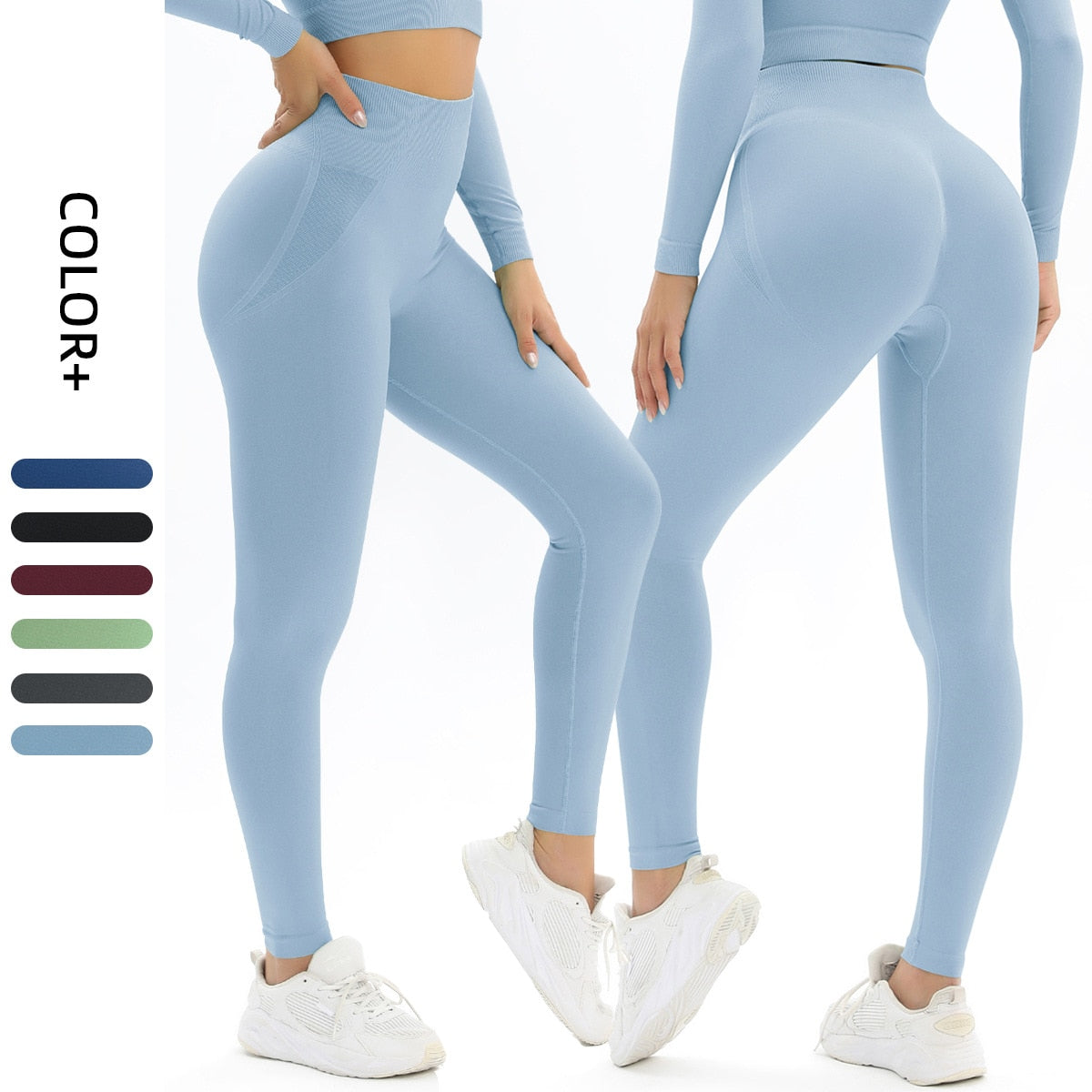 Women Gym Leggings Yoga Seamless Pants Sports Clothes Stretchy High Waist Athletic Exercise Fitness Leggings Activewear Pants