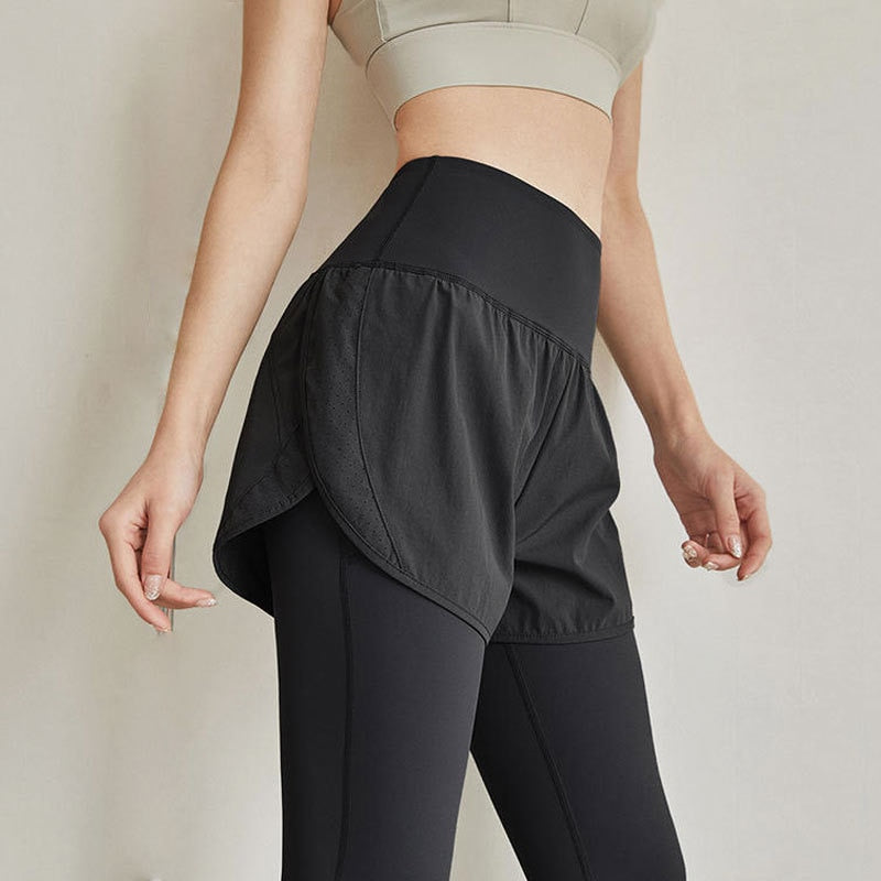 Women's Sports Pants Gym Sport Woman Tights Casual Cropped Female Leggings For Fitness Women Yoga Pants with Side Pockets