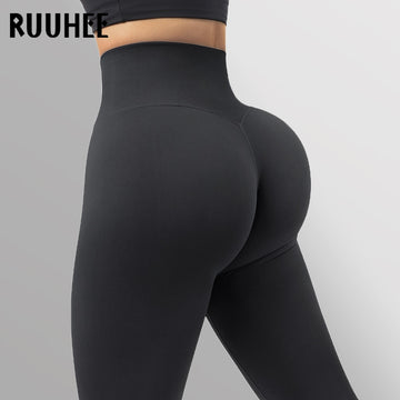 RUUHEE Seamless Leggings For Women High Waist Workout Leggings Women Solid Scrunch Butt Lifting Leggings For Fitness Yoga Pant