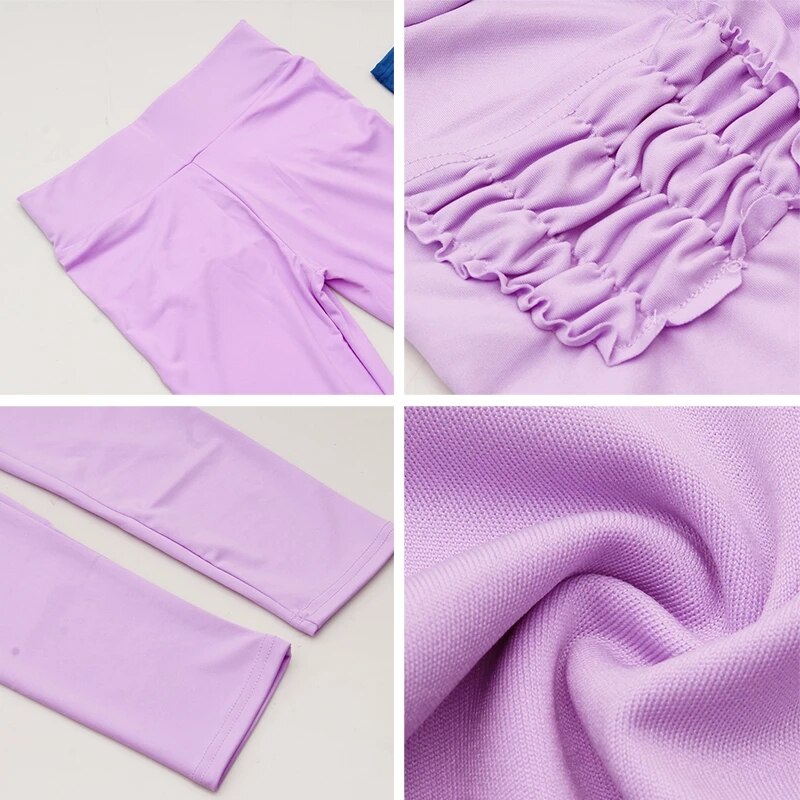 Women's Fitness Leggings High Elastic Push Up Leggins Female Pleated Pocket Pants High Waist Workout Leggings