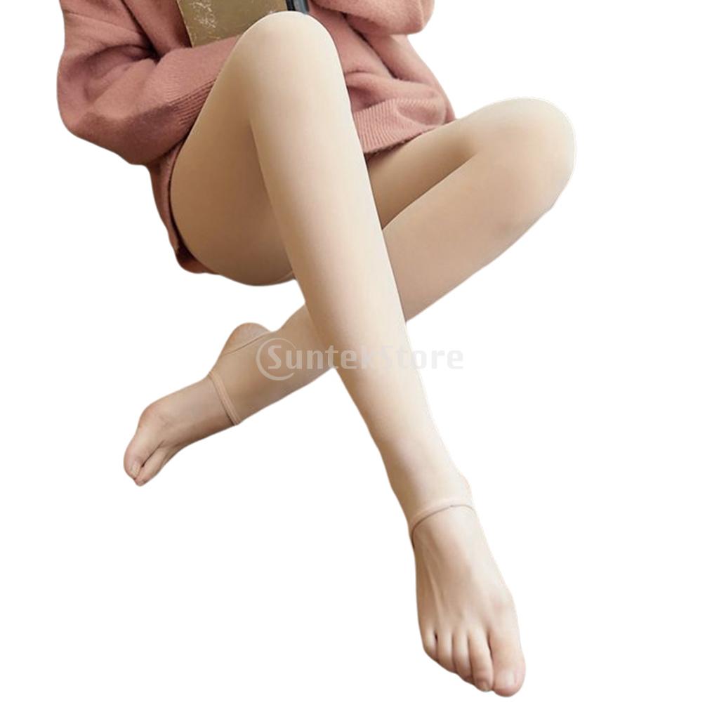 Winter Thermal Leggings Women Sexy Slim Translucent Pantyhose Thicken Pantyhose High Waist Super Elastic Thick Stockings Tights