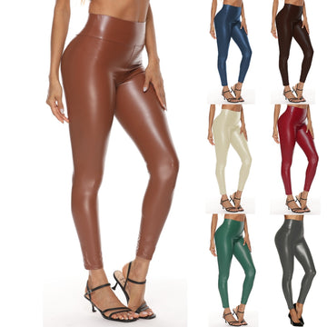 Plus Size Leather Leggings