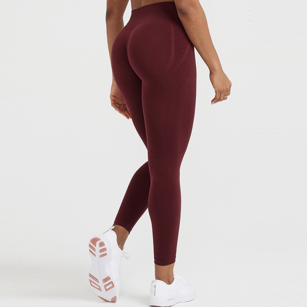 Effortless Seamless Leggings Women Scrunch Butt Legging Workout Gym Tights Push Up Booty Legging High Waist Yoga Pants Fitness