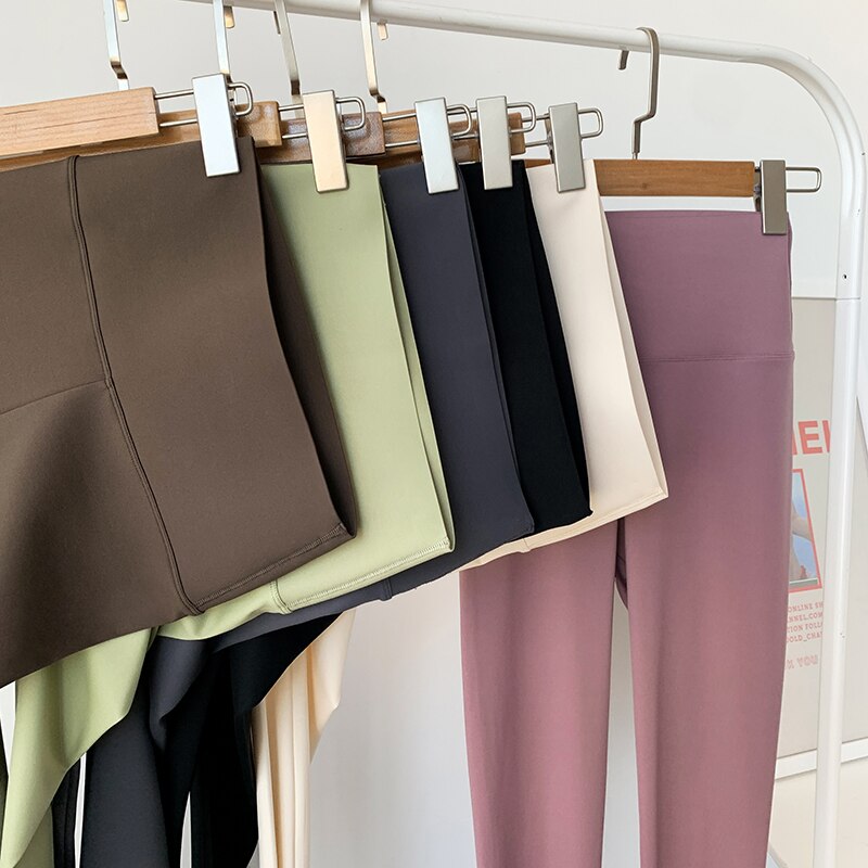 High Waisted Yoga Pants Full-length Leggings Solid Slimming Sports Tights Woman Butt Lifting Leggings Fitness Velvet Warm Leggin