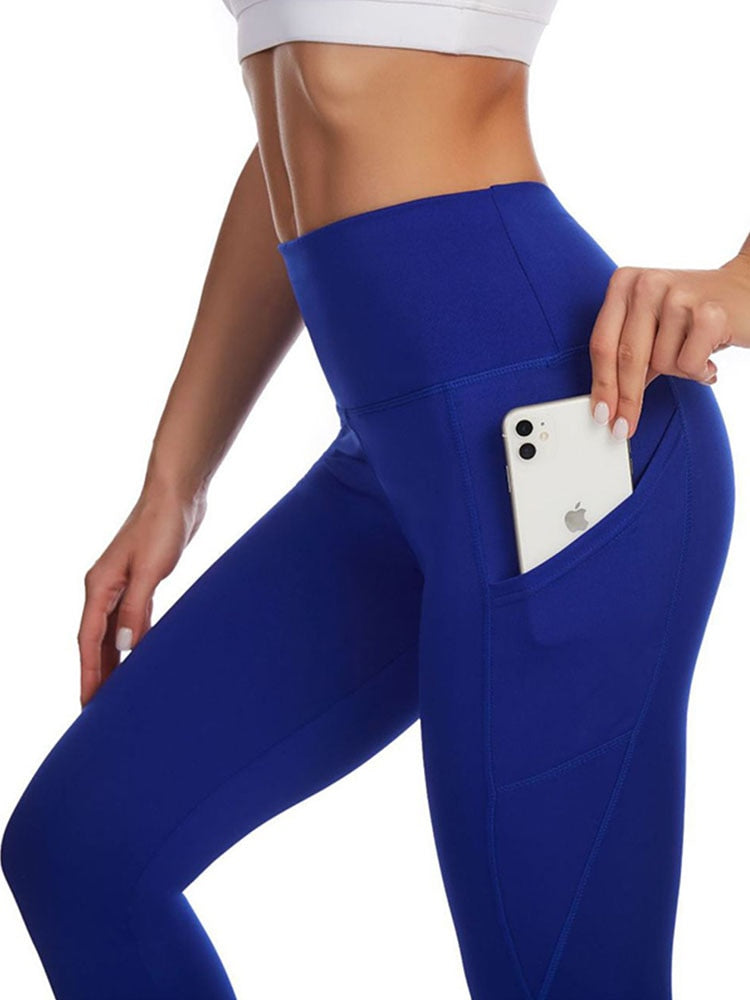 High Waist Legging Pockets Fitness Bottoms Running Sweatpants for Women Quick-Dry Sport Trousers Workout Yoga Pants