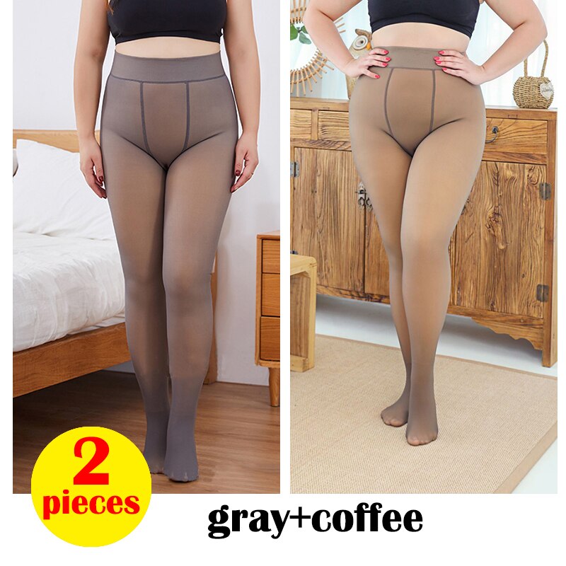 Sexy Fake Leggings Woman Plus Size Warm Leggins Mujer High Waist Fleece Tights Legging 47-80kg Winter