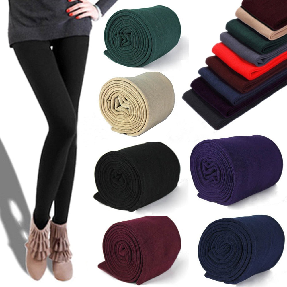 Winter Leggings Knitting Velvet Casual Legging New High Elastic Thicken Lady's Warm Black Pants Skinny Pants for Women Leggings