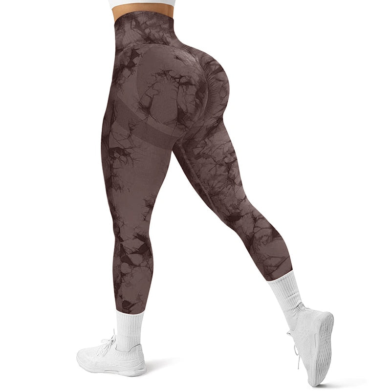 Seamless Tie Dye Leggings Women Sexy Fitness Gym Legging Push up High waist Leggings Sport Pants Women Clothing