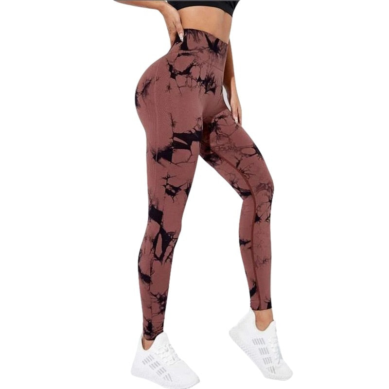 Tie Dye Yoga Seamless Leggings