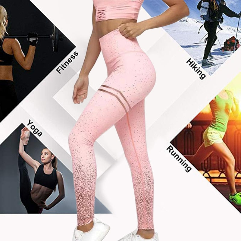 Women Sport Fitness Legging Gym High Waist Femme Energy Fat Control Running Push Up Leggings New Workout Sports Stretchy Pants