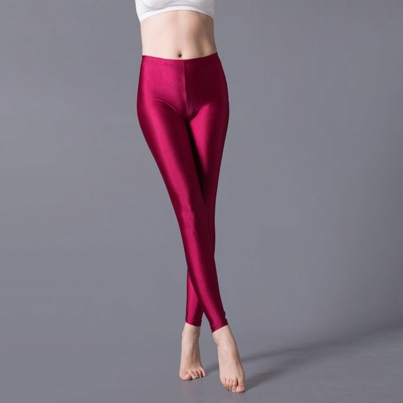 colorful leggings Women Elastic Waist Casual Leggings Large Shinny Legging High Stretch Leggings Gym Pants Workout 2023 Leggings