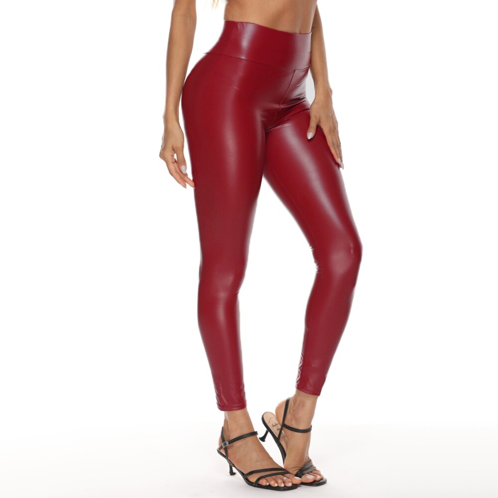 Plus Size Leather Leggings